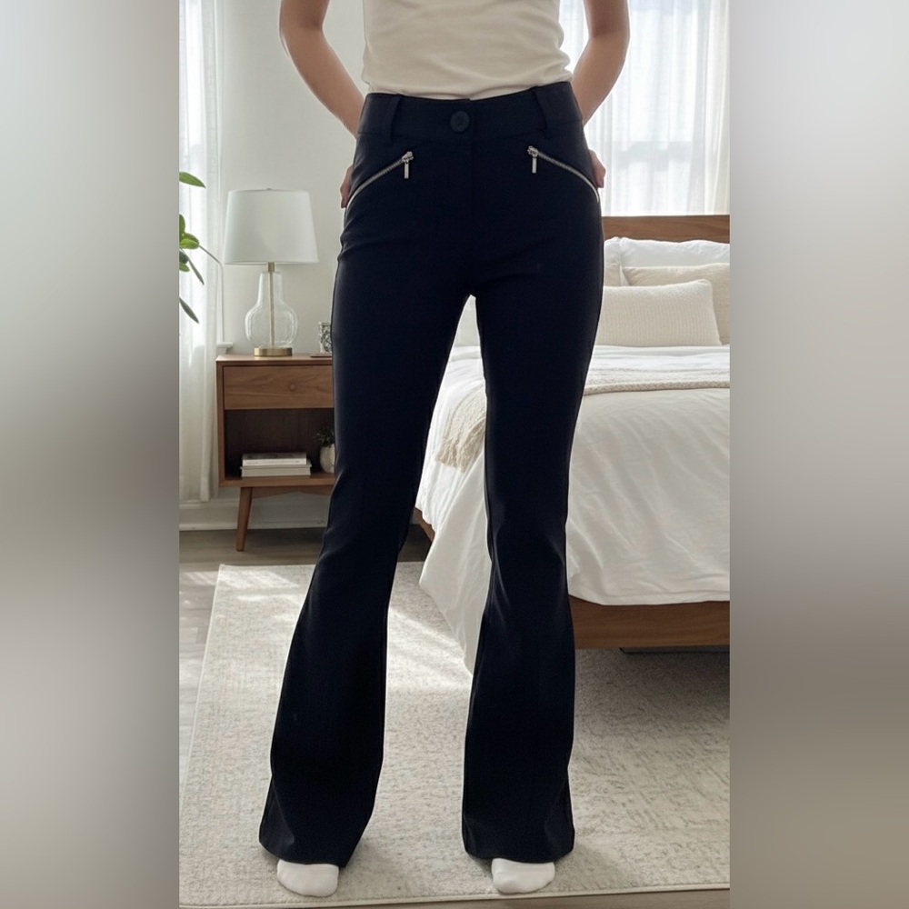 Navy Flare Pants